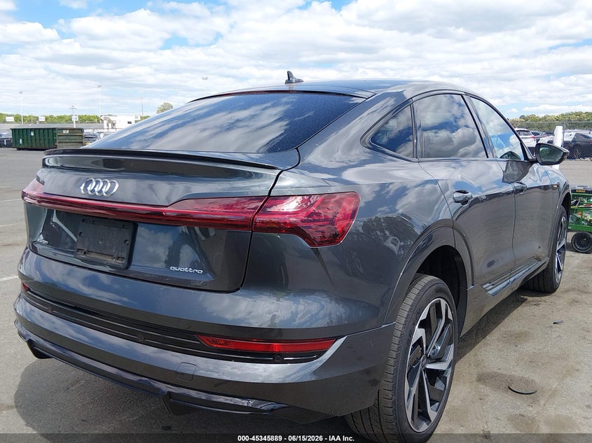2023 Audi E-tron sportback VIN WA12AAGE8PB004576 IAAI salvage auction — FRONT END, Salvage (New Jersey), sold $15,300 on 2026-07-26 (photo 4)
