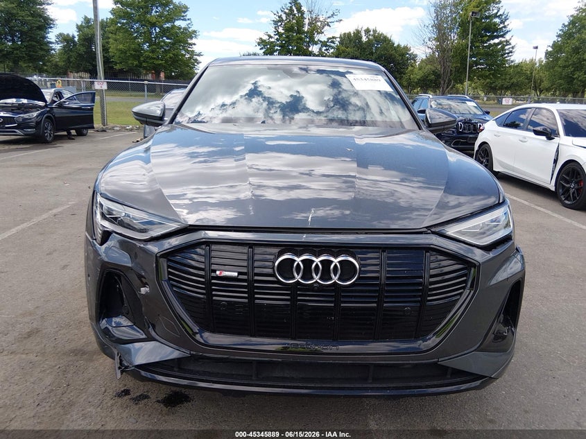 2023 Audi E-tron sportback VIN WA12AAGE8PB004576 IAAI salvage auction — FRONT END, Salvage (New Jersey), sold $15,300 on 2026-07-26 (photo 6)