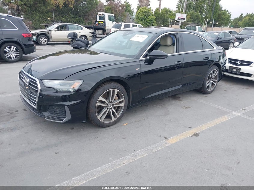 2019 Audi A6 VIN WAUK2AF22KN082544 IAAI salvage auction — FRONT END, Salvage (California), sold $7,800 on 2026-08-03 (photo 2)