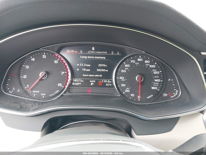 2019 Audi A6 VIN WAUK2AF22KN082544 IAAI salvage auction — FRONT END, Salvage (California), sold $7,800 on 2026-08-03 (photo 7)