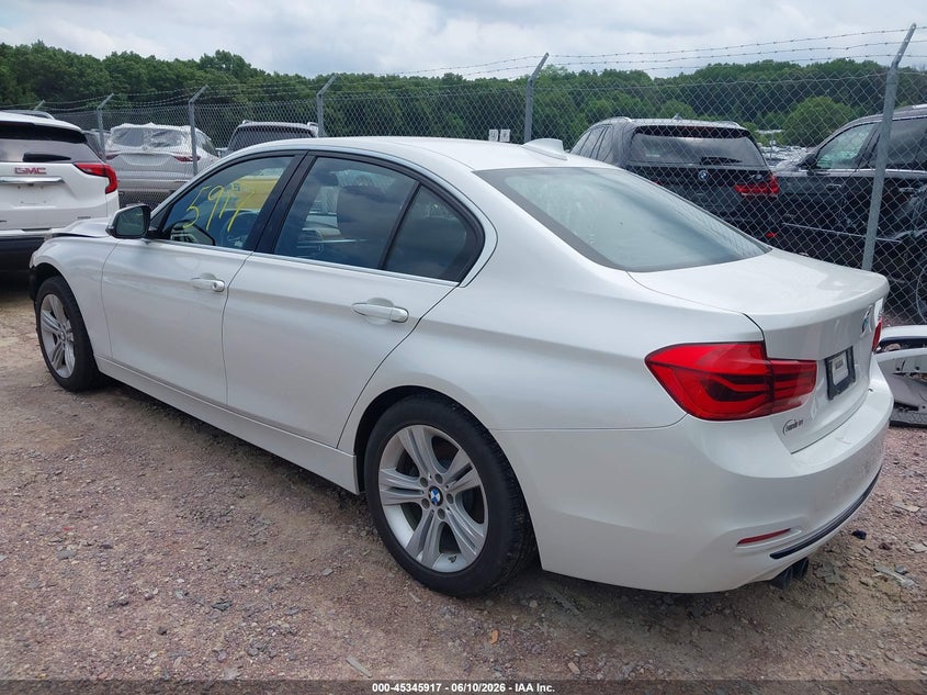 2018 BMW 3er VIN WBA8B9C54JEE83263 IAAI salvage auction — FRONT END, Clear (Wisconsin), sold $2,875 on 2026-07-22 (photo 3)
