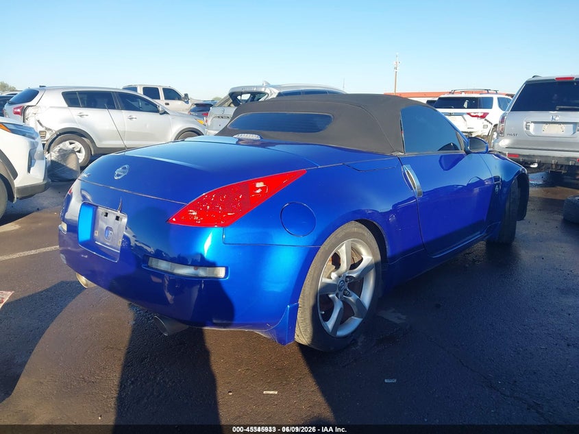 2006 Nissan 350z VIN JN1AZ36A46M450718 IAAI salvage auction — LEFT REAR, Salvage (Idaho), sold $25 on 2026-07-21 (photo 4)