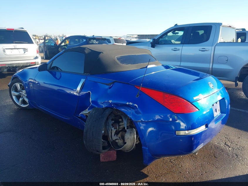 2006 Nissan 350z VIN JN1AZ36A46M450718 IAAI salvage auction — LEFT REAR, Salvage (Idaho), sold $25 on 2026-07-21 (photo 6)