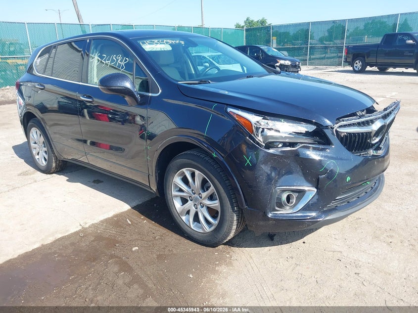 2020 Buick Envision VIN LRBFX1SA6LD017849 IAAI salvage auction — RIGHT FRONT, Salvage (Indiana), sold $2,550 on 2026-07-07 (photo 1)