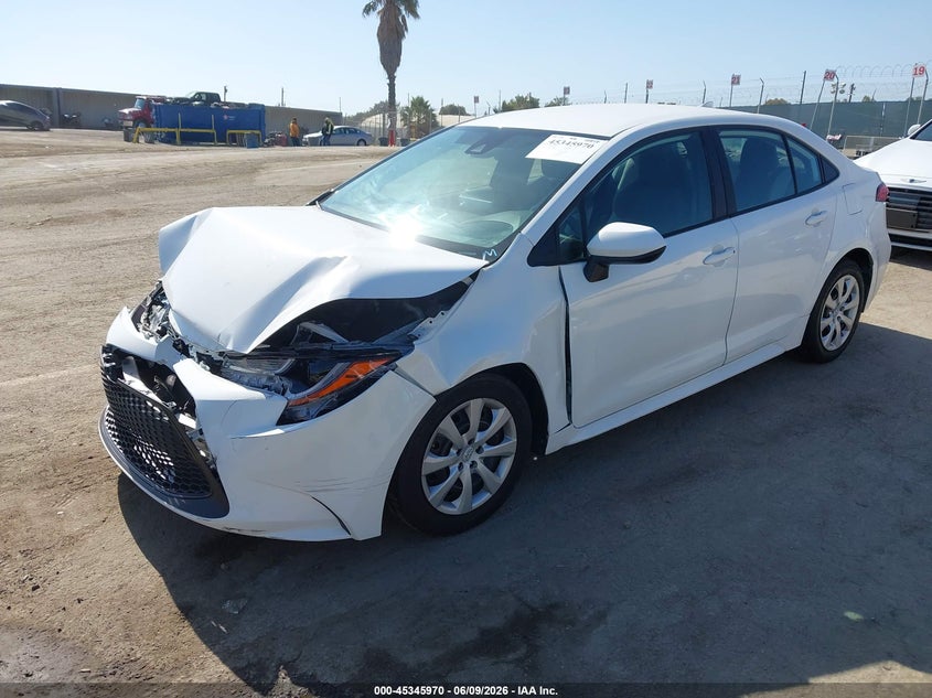 2022 Toyota Corolla VIN 5YFEPMAE8NP337967 IAAI salvage auction — FRONT END, Salvage (California), sold $5,000 on 2026-07-22 (photo 2)