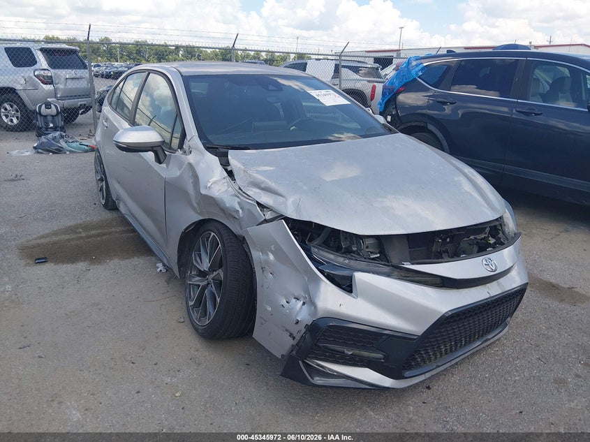 2021 Toyota Corolla VIN 5YFS4MCE3MP078134 IAAI salvage auction — FRONT & REAR, Salvage (Louisiana), sold $2,700 on 2026-07-08 (photo 1)