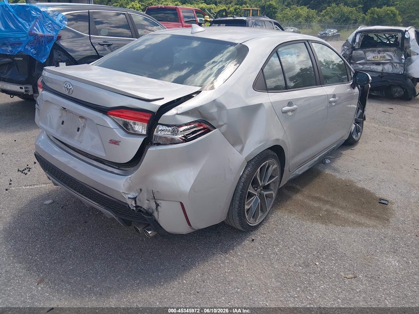 2021 Toyota Corolla VIN 5YFS4MCE3MP078134 IAAI salvage auction — FRONT & REAR, Salvage (Louisiana), sold $2,700 on 2026-07-08 (photo 4)
