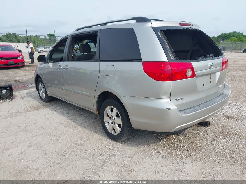 2008 Toyota Sienna VIN 5TDZK23C88S188178 IAAI salvage auction — Burn Interior, Junk Bill Of Sale Mv2459 (Wisconsin), sold $375 on 2026-07-14 (photo 3)