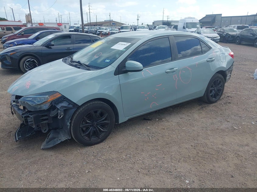 2019 Toyota Corolla VIN 5YFBURHE0KP904716 IAAI salvage auction — FRONT END, Original (Texas), sold $3,250 on 2026-07-29 (photo 2)