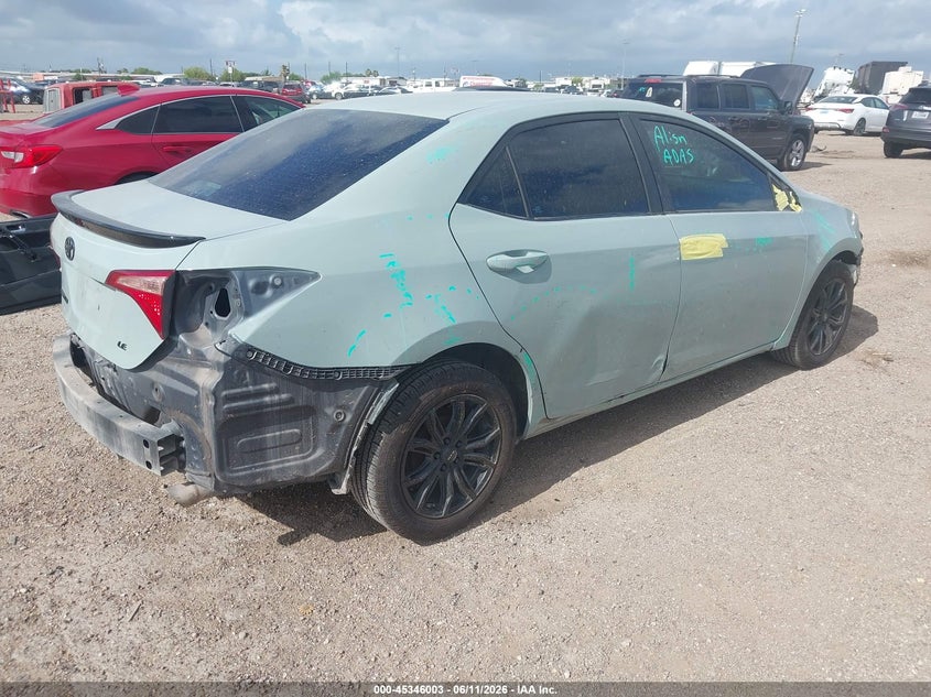 2019 Toyota Corolla VIN 5YFBURHE0KP904716 IAAI salvage auction — FRONT END, Original (Texas), sold $3,250 on 2026-07-29 (photo 4)