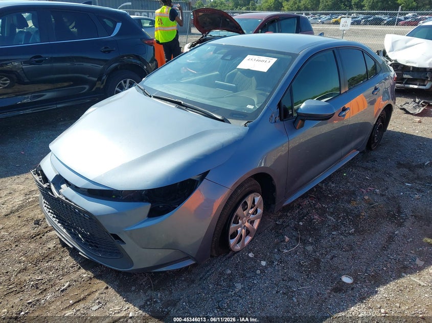 2020 Toyota Corolla VIN JTDEPRAE2LJ071327 IAAI salvage auction — FRONT END, Salvage Title, sold $3,550 on 2026-07-30 (photo 2)
