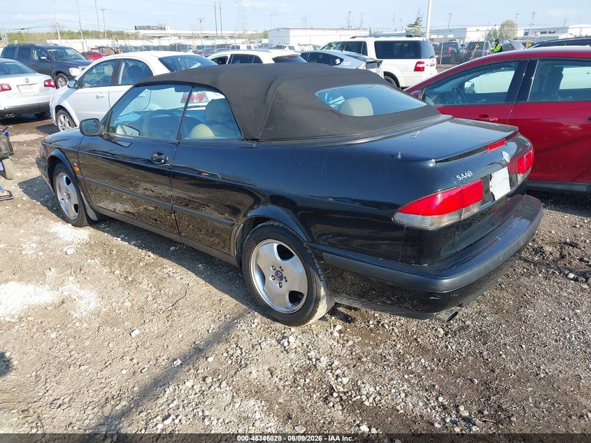 1999 Saab 9-3 VIN YS3DF78N2X7000455 IAAI salvage auction — REAR END, Original (Ohio), sold $350 on 2026-07-09 (photo 3)