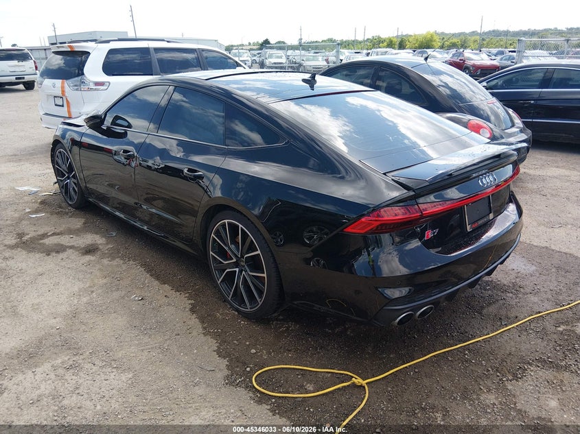 2022 Audi S7 VIN WAUSFBF24NN057191 IAAI salvage auction — FRONT END, Clear (Oklahoma), sold $29,050 on 2026-08-11 (photo 3)