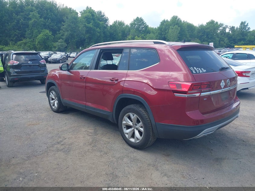 2018 Volkswagen Atlas VIN 1V2KR2CA8JC525997 IAAI salvage auction — FRONT END, Salvage Title, sold $2,250 on 2026-08-06 (photo 3)