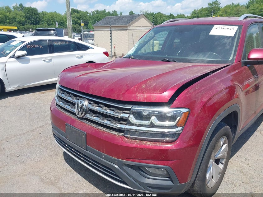 2018 Volkswagen Atlas VIN 1V2KR2CA8JC525997 IAAI salvage auction — FRONT END, Salvage Title, sold $2,250 on 2026-08-06 (photo 6)