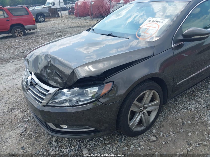 2013 Volkswagen Passat cc VIN WVWAP7AN9DE520239 IAAI salvage auction — FRONT END, Salvage Title, sold $2,500 on 2026-08-07 (photo 6)