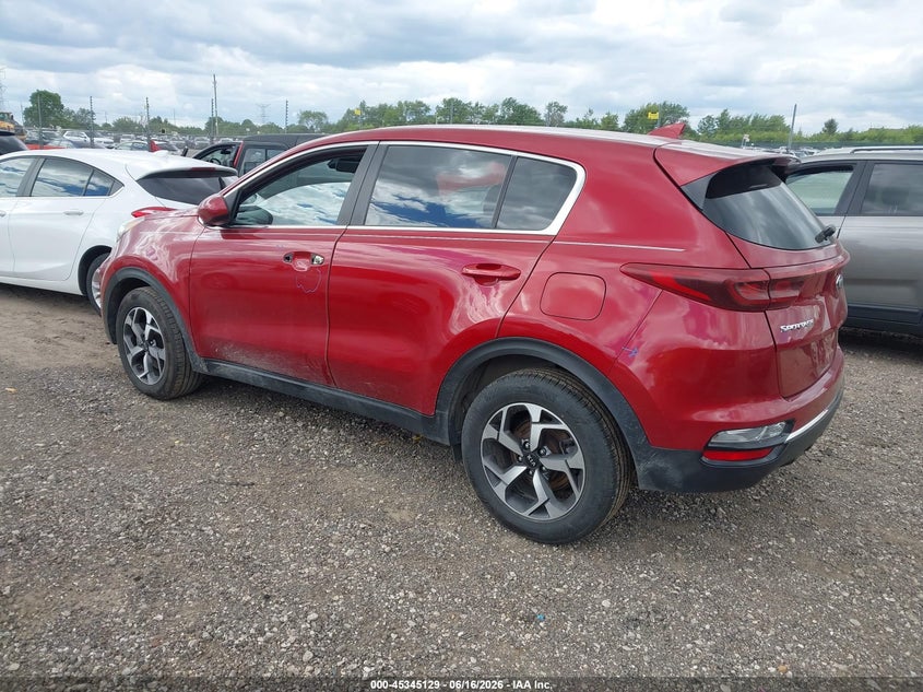 2020 Kia Sportage VIN KNDPM3AC4L7766922 IAAI salvage auction — THEFT, Salvage (Illinois), sold $3,100 on 2026-07-29 (photo 3)