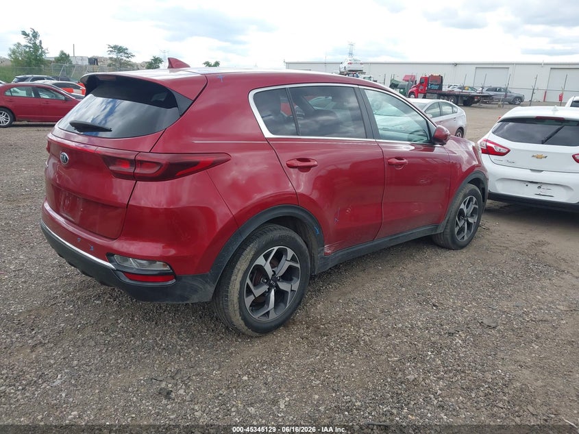 2020 Kia Sportage VIN KNDPM3AC4L7766922 IAAI salvage auction — THEFT, Salvage (Illinois), sold $3,100 on 2026-07-29 (photo 4)