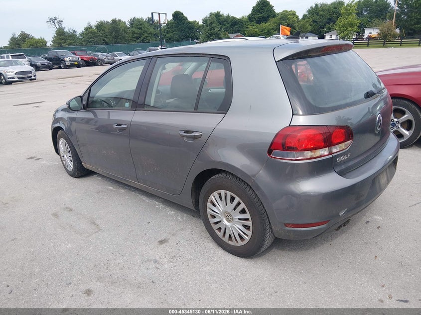 2012 Volkswagen Golf VIN WVWDB7AJ7CW288306 IAAI salvage auction — NORMAL WEAR, Original (Kentucky), sold $950 on 2026-07-20 (photo 3)