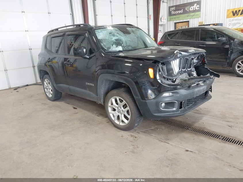 2017 Jeep Renegade VIN ZACCJBBB7HPF69065 IAAI salvage auction — FRONT END, Salvage (North Dakota), sold $700 on 2026-07-30 (photo 1)