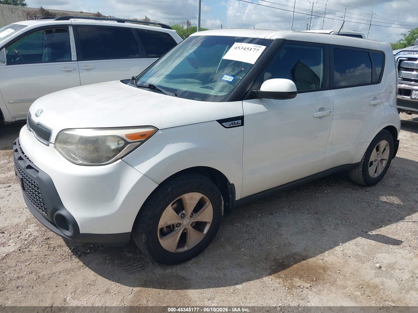2015 Kia Soul VIN KNDJN2A25F7126002 IAAI salvage auction — NORMAL WEAR, Original (Texas), sold $725 on 2026-07-06 (photo 2)