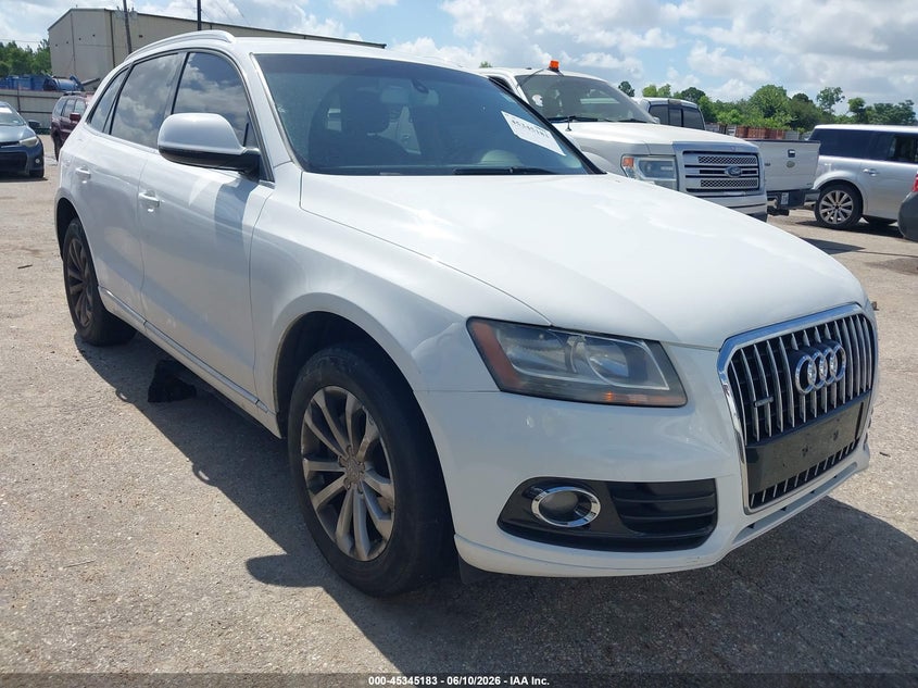 2014 Audi Q5 VIN WA1CFAFP1EA072374 IAAI salvage auction — RIGHT SIDE, Original (Texas), sold $1,200 on 2026-07-15 (photo 1)