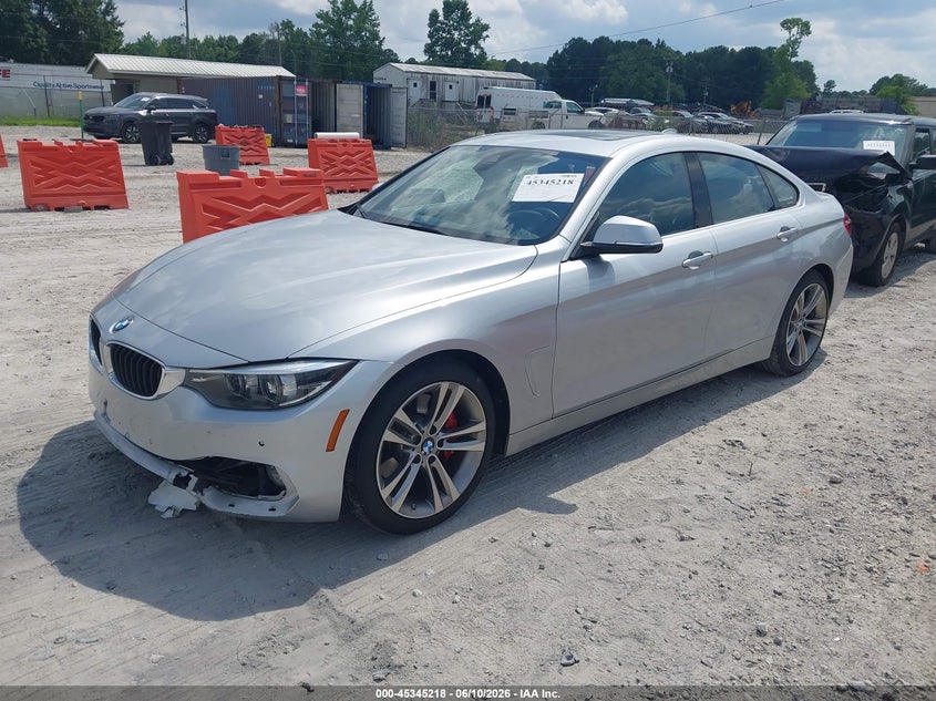 2018 BMW 4er VIN WBA4J5C56JBF07025 IAAI salvage auction — FRONT END, Salvage Title, sold $9,300 on 2026-08-25 (photo 2)