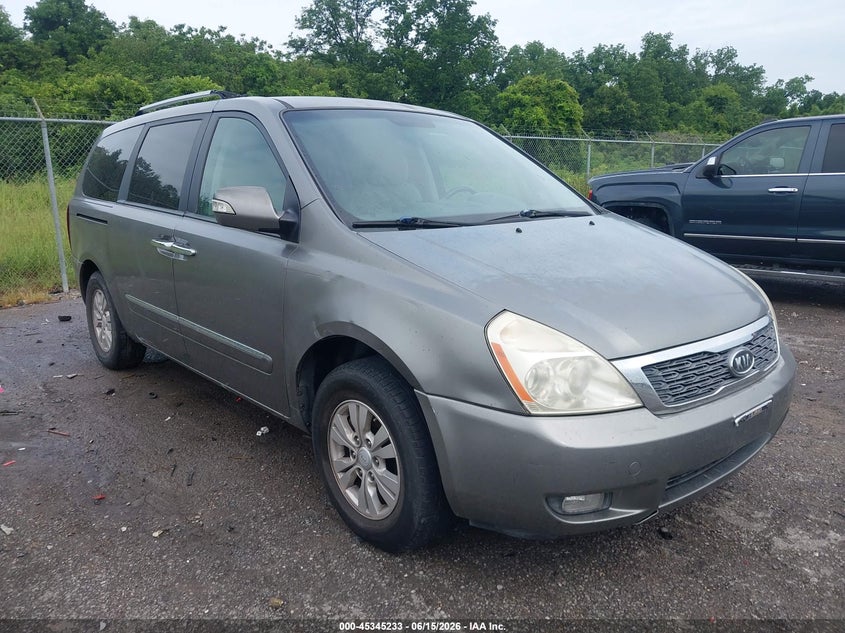 2011 Kia SEDONA VIN KNDMH4C76B6383517 IAAI salvage auction — REAR END, Salvage (Louisiana), sold $200 on 2026-07-07 (photo 1)