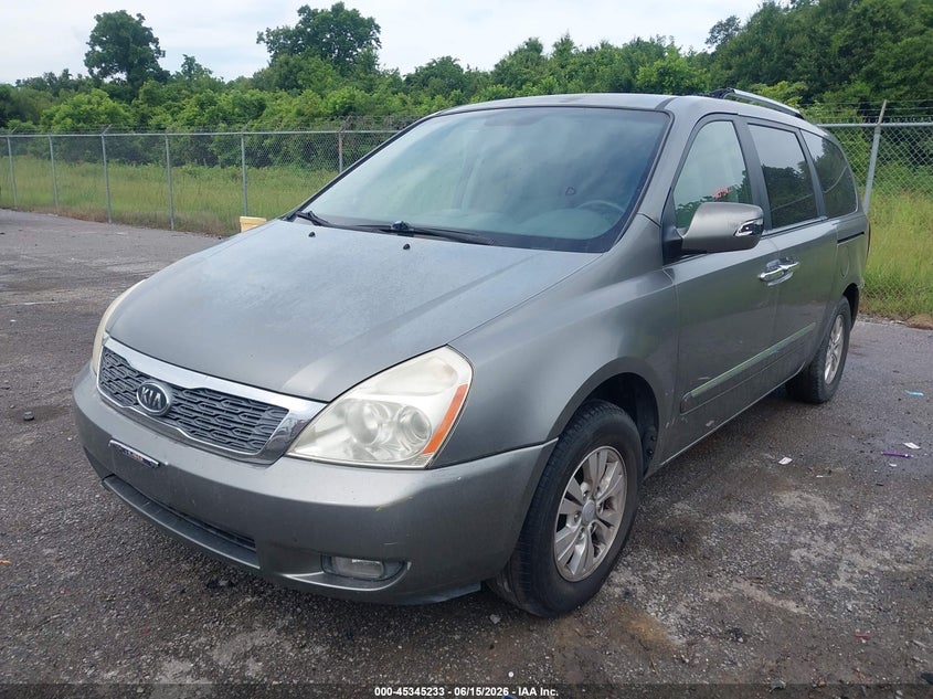 2011 Kia SEDONA VIN KNDMH4C76B6383517 IAAI salvage auction — REAR END, Salvage (Louisiana), sold $200 on 2026-07-07 (photo 2)