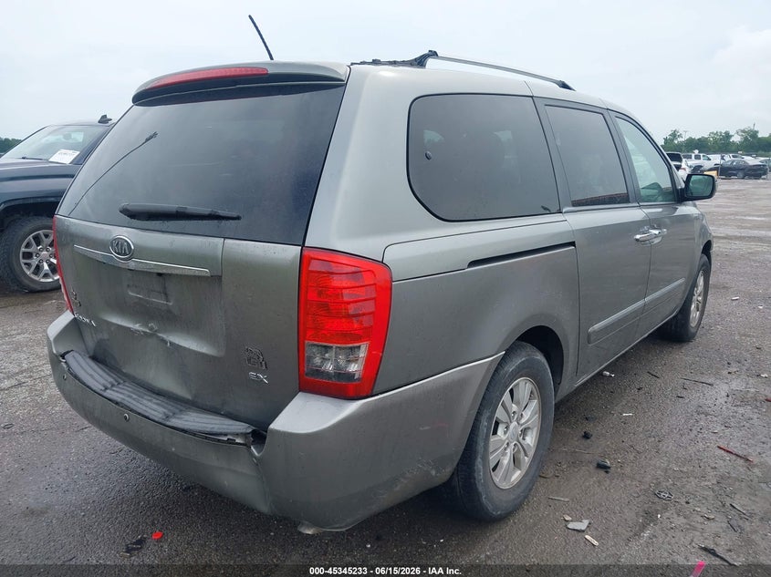 2011 Kia SEDONA VIN KNDMH4C76B6383517 IAAI salvage auction — REAR END, Salvage (Louisiana), sold $200 on 2026-07-07 (photo 4)