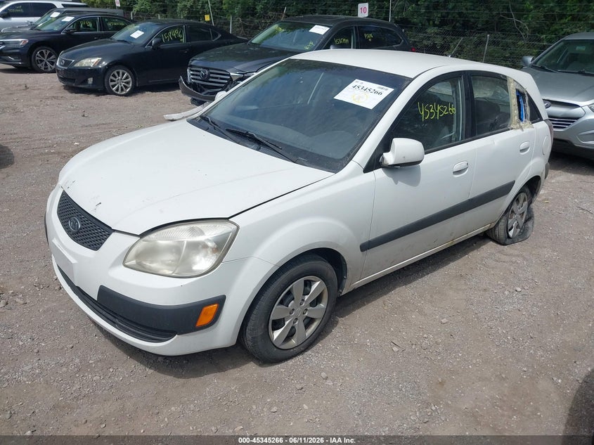 2008 Kia Rio VIN KNADE163086313226 IAAI salvage auction — LEFT SIDE, Salvage (Indiana), sold $300 on 2026-07-08 (photo 2)