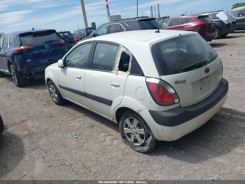 2008 Kia Rio VIN KNADE163086313226 IAAI salvage auction — LEFT SIDE, Salvage (Indiana), sold $300 on 2026-07-08 (photo 3)