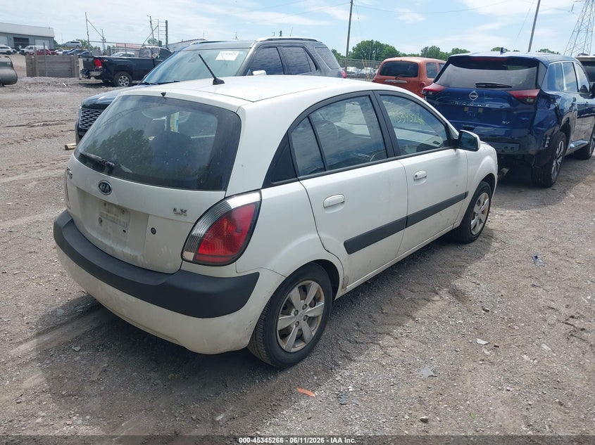 2008 Kia Rio VIN KNADE163086313226 IAAI salvage auction — LEFT SIDE, Salvage (Indiana), sold $300 on 2026-07-08 (photo 4)