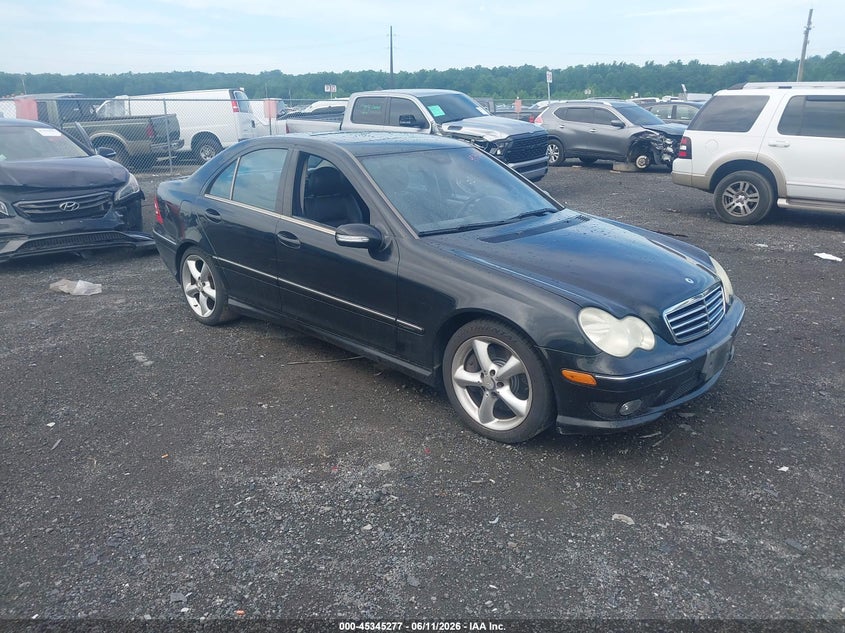 2005 Mercedes-benz C class VIN WDBRF40JX5F616412 IAAI salvage auction — INTERIOR BURN, Salvage - Greater Than 75% (Maryland), sold $225 on 2026-07-06 (photo 1)
