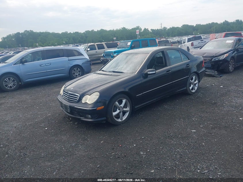 2005 Mercedes-benz C class VIN WDBRF40JX5F616412 IAAI salvage auction — INTERIOR BURN, Salvage - Greater Than 75% (Maryland), sold $225 on 2026-07-06 (photo 2)