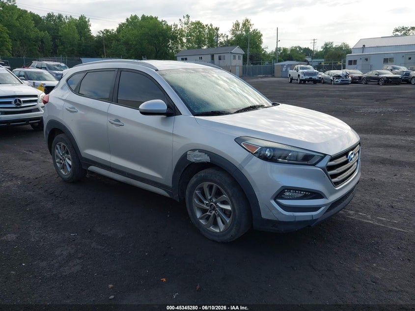 2018 Hyundai Tucson VIN KM8J33A46JU648012 IAAI salvage auction — FRONT END, Salvage (Pennsylvania), sold $2,750 on 2026-07-28 (photo 1)