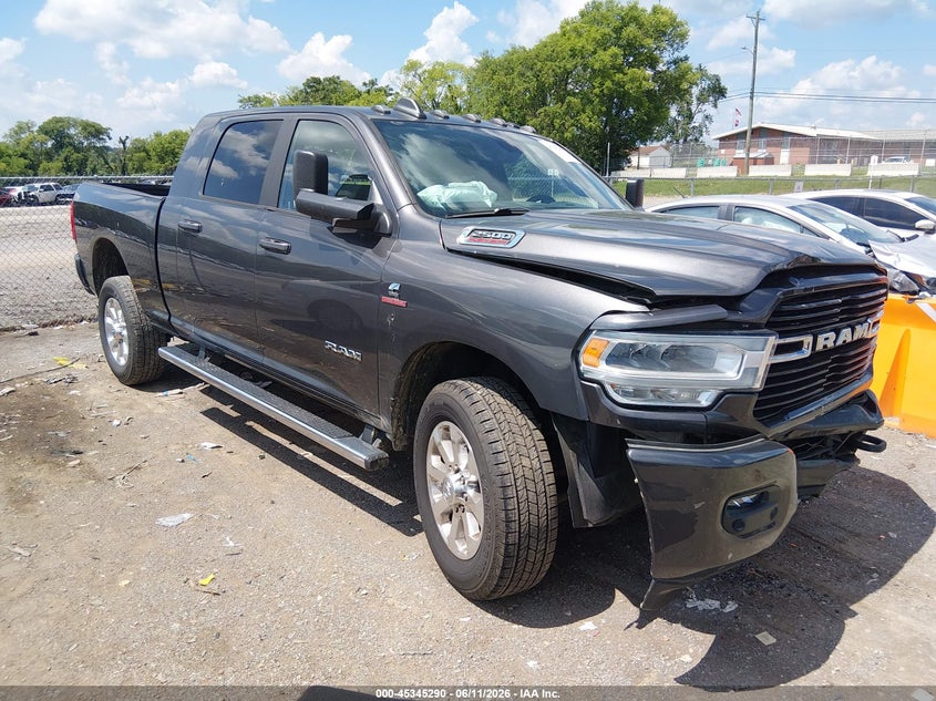 2019 Ram 2500 VIN 3C6UR5ML9KG685209 IAAI salvage auction — FRONT END, Salvage (Tennessee), sold $11,600 on 2026-07-09 (photo 1)