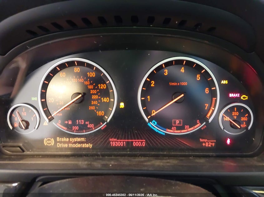 2015 BMW 5er VIN WBA5A7C5XFD628780 IAAI salvage auction — NORMAL WEAR, Clear (Michigan), sold $550 on 2026-07-28 (photo 7)