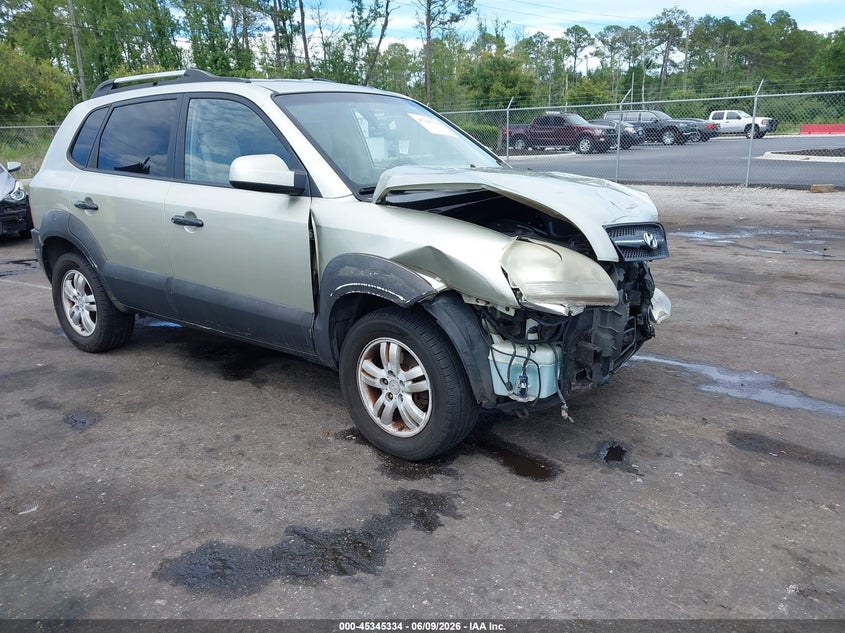 2006 Hyundai Tucson VIN KM8JN72D66U262424 IAAI salvage auction — FRONT END, Rebuildable (Florida), sold $475 on 2026-07-07 (photo 1)