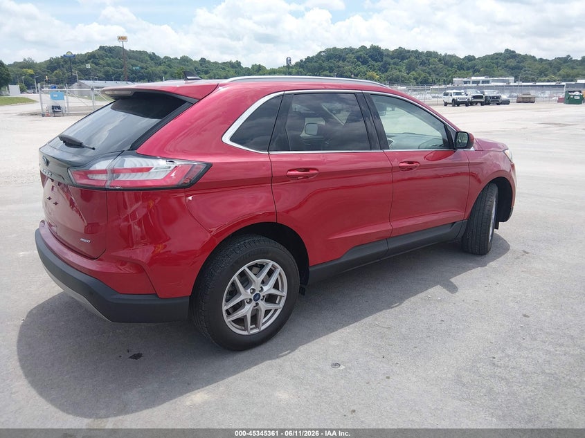 2022 Ford Edge VIN 2FMPK4J93NBA85480 IAAI salvage auction — HAIL, Salvage (Illinois), sold $9,900 on 2026-08-18 (photo 4)
