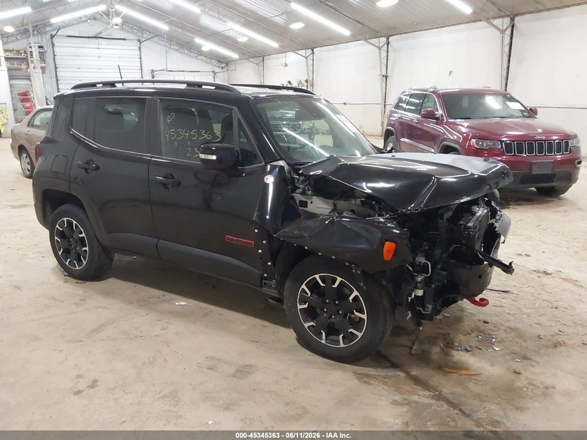 2023 Jeep Renegade VIN ZACNJDC16PPP25960 IAAI salvage auction — FRONT END, Salvage (Pennsylvania), sold $25 on 2026-07-30 (photo 1)