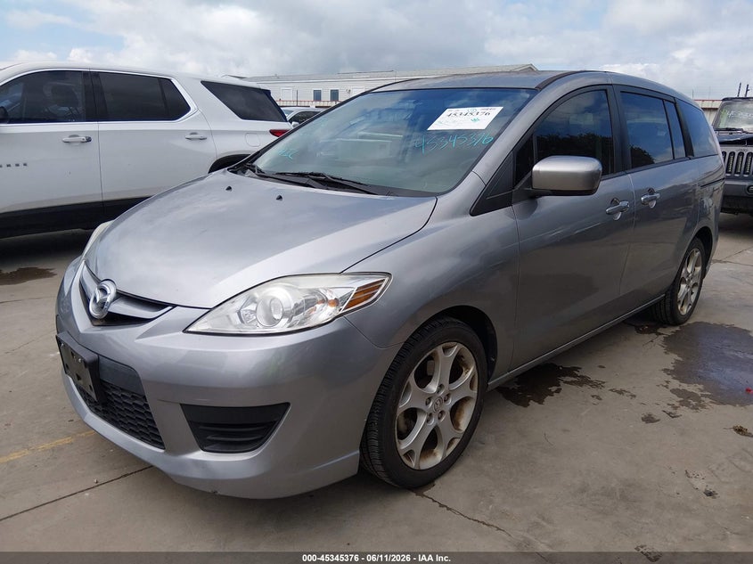 2010 Mazda 5 VIN JM1CR2W34A0386746 IAAI salvage auction — HAIL, Original (Texas), sold $1,450 on 2026-07-21 (photo 2)