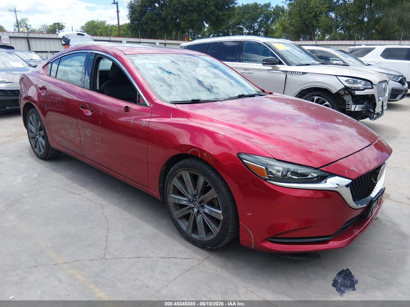 2019 Mazda 6 VIN JM1GL1TY1K1502171 IAAI salvage auction — FRONT END, Original (Texas), sold $6,725 on 2026-07-28 (photo 1)