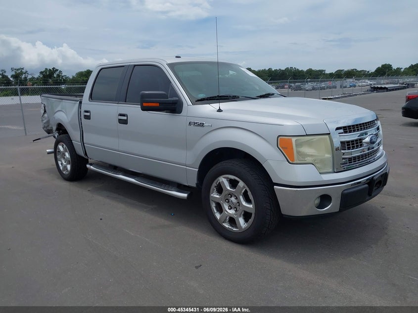 2013 Ford F-150 VIN 1FTFW1CF5DKE43205 IAAI salvage auction — REAR END, Rebuildable (Florida), sold $3,000 on 2026-07-10 (photo 1)