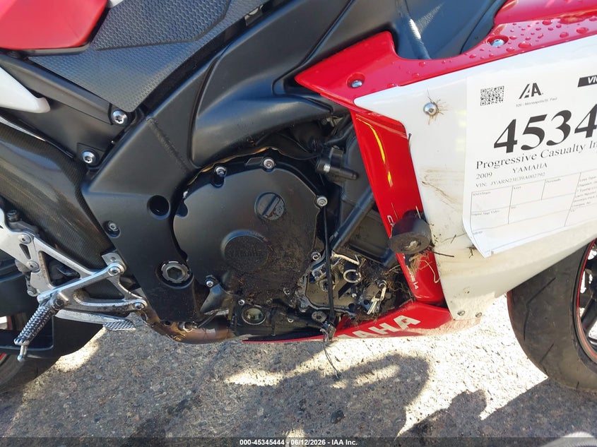 2009 Yamaha Yzfr1 VIN JYARN23E39A002792 IAAI salvage auction — SIDE, Salvage (Minnesota), sold $625 on 2026-07-28 (photo 8)