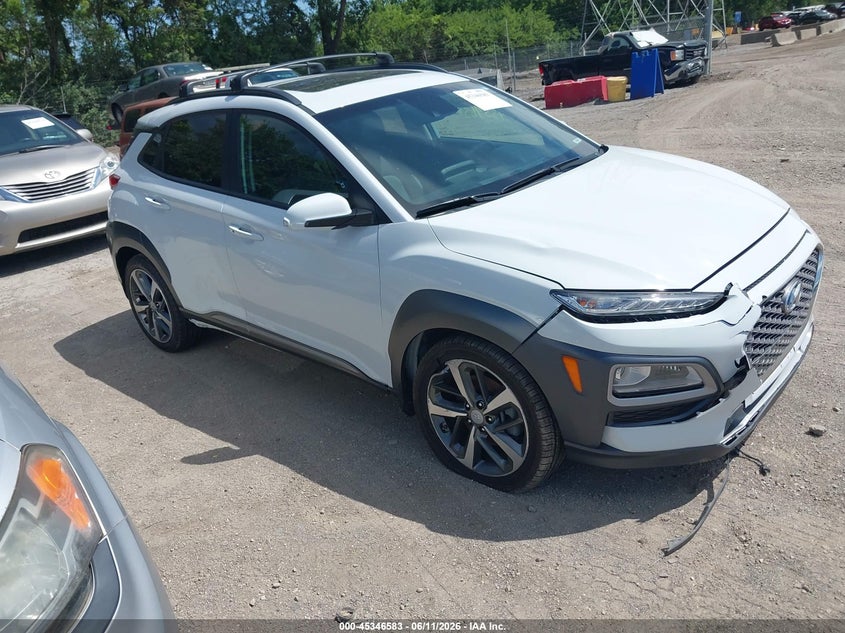 2021 Hyundai Kona VIN KM8K3CA54MU674836 IAAI salvage auction — FRONT END, Salvage Title, sold $4,850 on 2026-07-29 (photo 1)