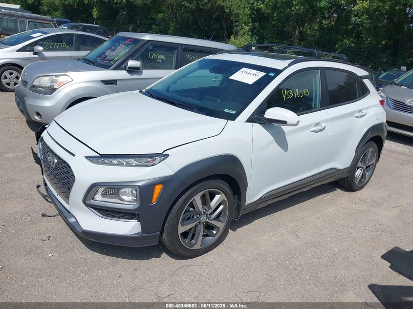 2021 Hyundai Kona VIN KM8K3CA54MU674836 IAAI salvage auction — FRONT END, Salvage Title, sold $4,850 on 2026-07-29 (photo 2)