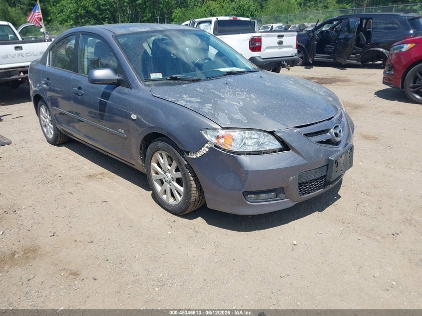 2007 Mazda 3 VIN JM1BK324771653613 IAAI salvage auction — FRONT END, Salvage (Massachusetts), sold $425 on 2026-07-31 (photo 1)