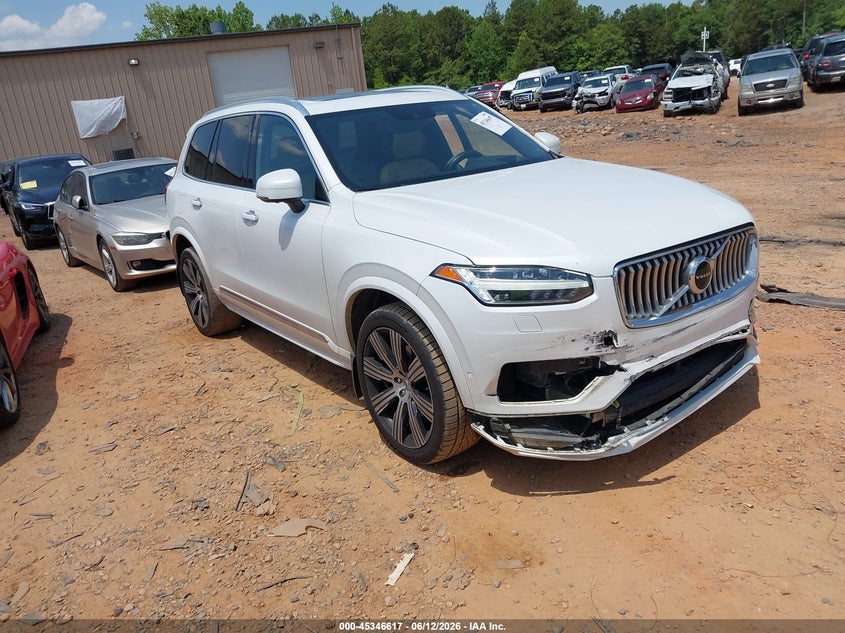2020 Volvo Xc90 VIN YV4A22PL0L1572949 IAAI salvage auction — FRONT END, Salvage (North Carolina), sold $8,500 on 2026-07-20 (photo 1)