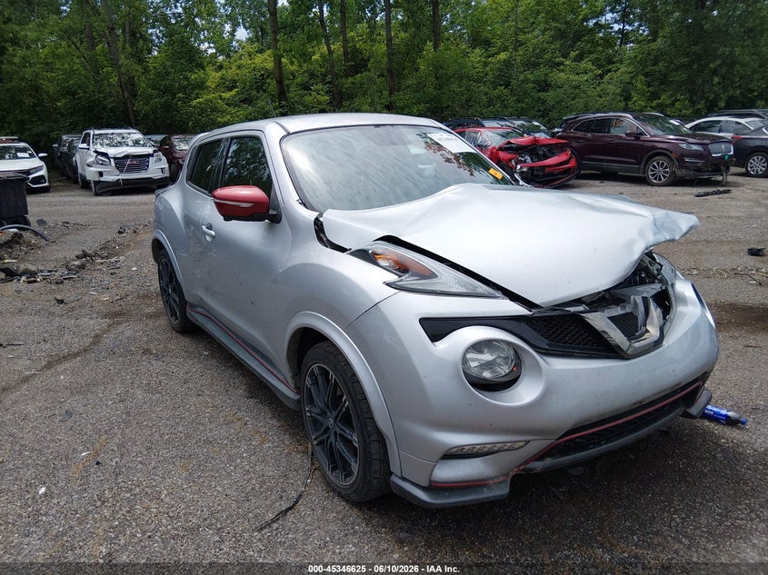 2015 Nissan Juke VIN JN8AF5MV2FT563004 IAAI salvage auction — FRONT END, Salvage (Ohio), sold $1,200 on 2026-07-07 (photo 1)